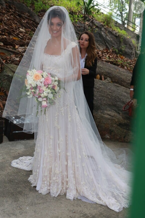 Sophie Charlotte usou um vestido da grife Martu no seu casamento com Daniel de Oliveira