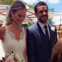 Fred, do Fluminense, se casa com publicitária Paula Armani em chácara de MG