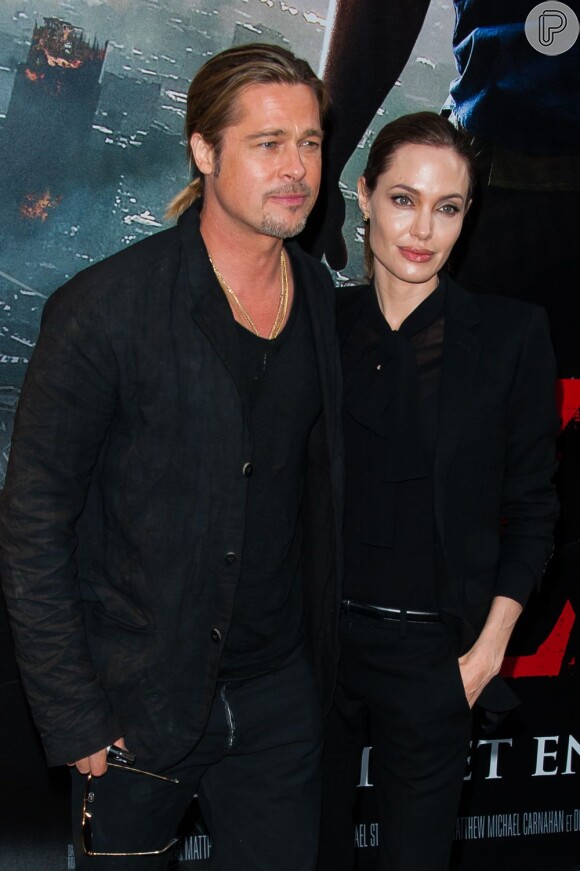 Angelina Jolie é casada com Brad Pitt, ex-marido de Jennifer Aniston
