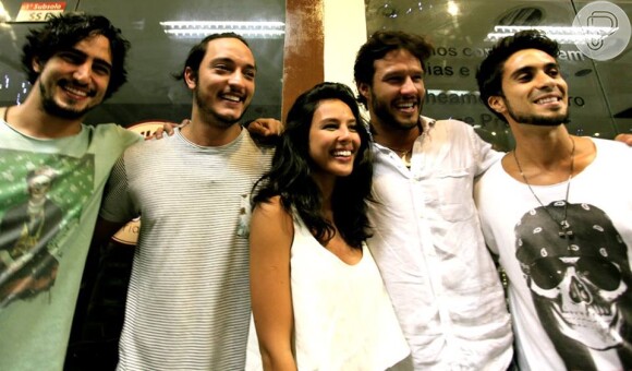 O ator Renato Góes, ex-namorado de Tatá Werneck, também prestigiou o evento do amigo Allan Souza Lima, assim como Yanna Lavigne e Nando Rodrigues