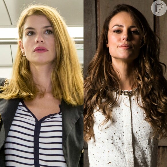 Rivais, Melissa (Paolla Oliveira) e Lívia (Alinne Moraes) podem ser irmãs, na novela 'Além do Tempo'