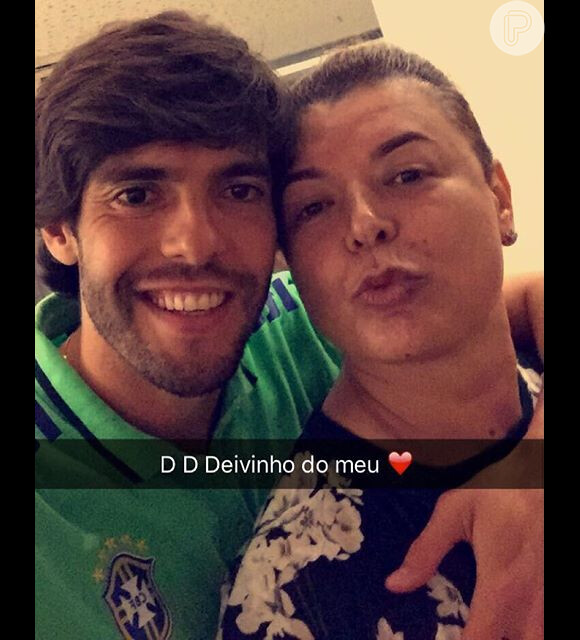 Kaká compartilhou foto ao lado de David Brazil, na concentração da Seleção brasileira