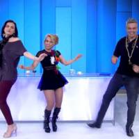 Joelma dança com Monica Iozzi e Otaviano Costa no 'Vídeo Show':'A novela acabou'