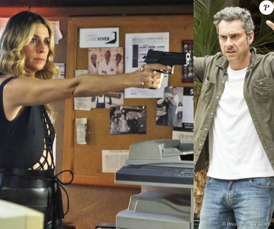 Atena (Giovanna Antonelli) ameaça atirar em Romero ...