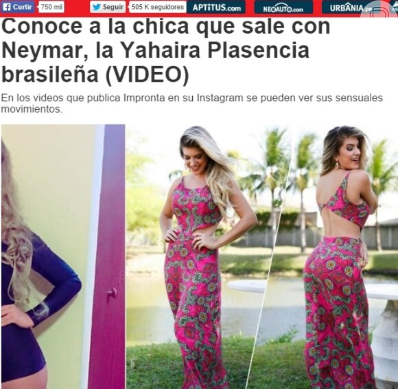 O 'Diario Correo' seguiu a mesma linha e apontou Lorena como a 'Yahaira Plasencia brasileira'. 'Nos vídeos em que publica no Instagram podemos ver suas danças sensuais', apontou um trecho