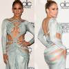 Jennifer Lopez roubou os holofotes no American Music Awards 2015 ao chegar com vestido todo vazado feito por Charbel Zoe
