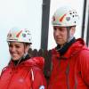 O casal Real mostrou bom humor e espírito esportivo em dia de esporte ao ar livre, no Norte de Gales