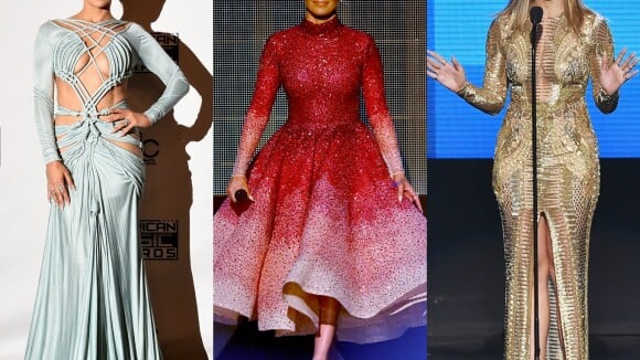 Jennifer Lopez usa 10 vestidos no American Music Awards. Veja looks das famosas!