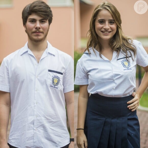 Novela 'Malhação': Henrique (Thales Cavalcanti) beija Camila (Manuela Llerena) e promete guardar segredo