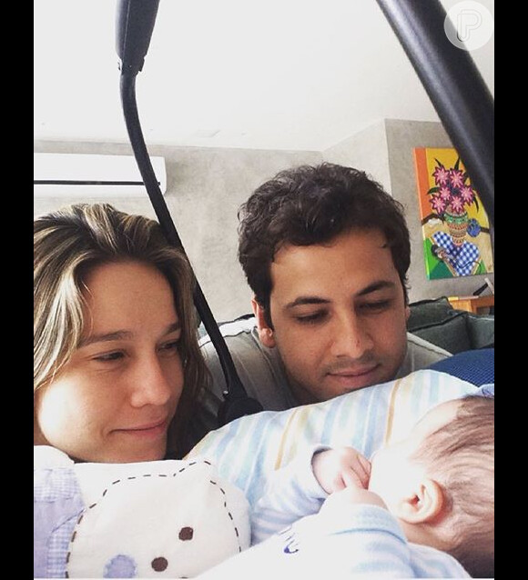 Fernanda e o marido são pais do pequeno Gabriel, de quase três meses