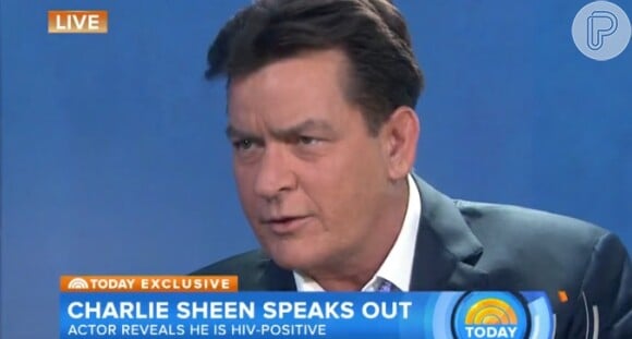 Na última terça-feira, 17 de novembro de 2015, Charlie Sheen revelou ser HIV positivo em uma entrevista ao 'Today', programa de TV da 'NBC'