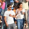 Ivete Sangalo passeia com seu marido, Daniel Cady, e seu filho, Marcello, em Los Angeles