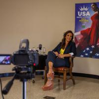 Ivete Sangalo realiza coletiva de imprensa antes de seu quarto show nos EUA