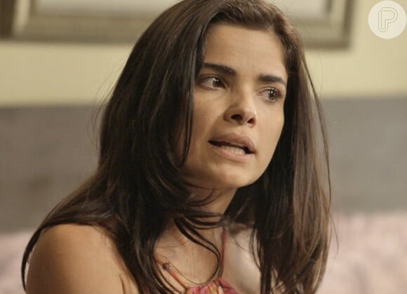 Tóia (Vanessa Giácomo) também questiona Romero (Alexandre Nero) sobre sua relação com Atena (Giovanna Antonelli), na novela 'A Regra do Jogo'
