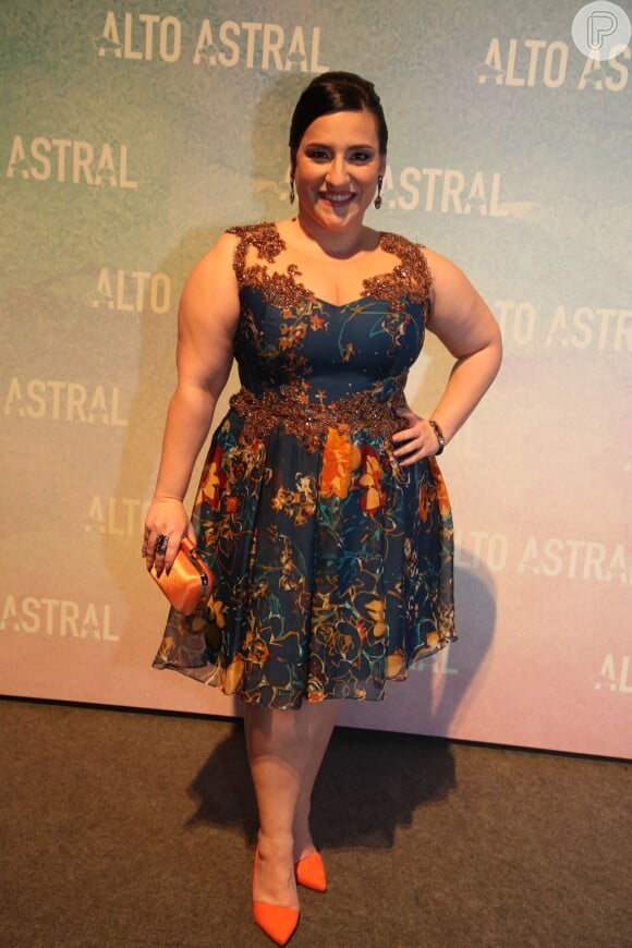 A atriz Simone Gutierrez antes de emagrecer os 37 Kg nas novelas 'Alto Astral'