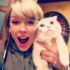 Taylor Swift conquistou 2,4 milhões de curtidas no Instagram com mais uma foto fofa com seu gato