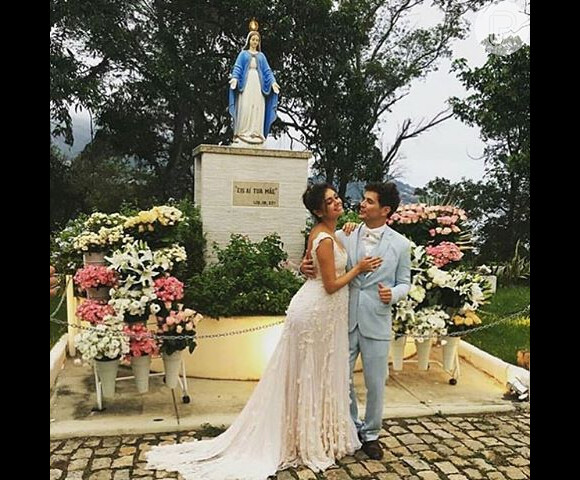 Sophie Charlotte e Daniel de Oliveira se casaram no domingo, 7 de dezembro de 2015, na Igreja de São Francisco Xavier, em Niterói, no Rio de Janeiro