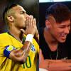 Neymar modificou o corte de cabelo, em julho