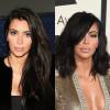 Kim Kardashian cortou o cabelo na altura dos ombros e aderiu à franja, em fevereiro