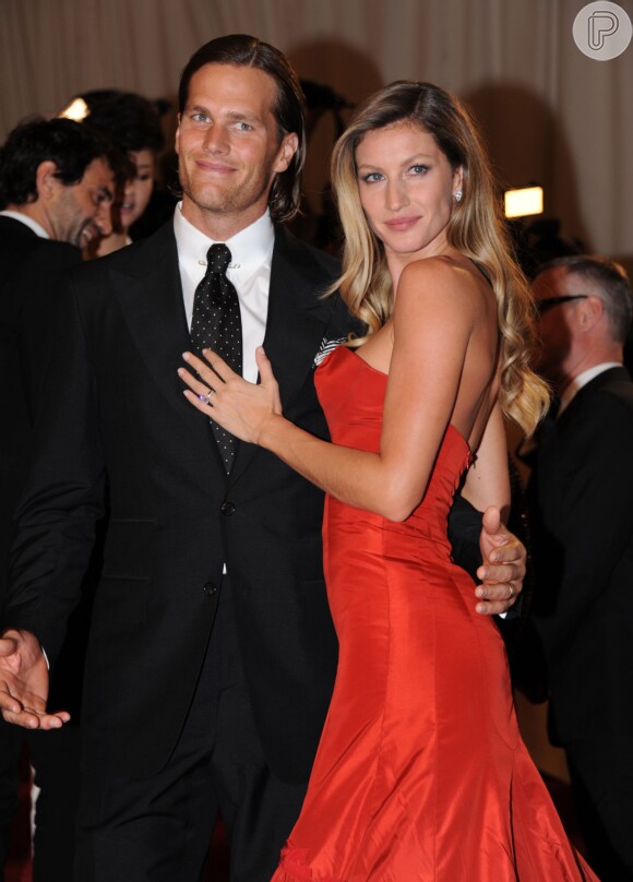 Gisele Bündchen é casada com o jogador Tom Brady e tem dois filhos com ele