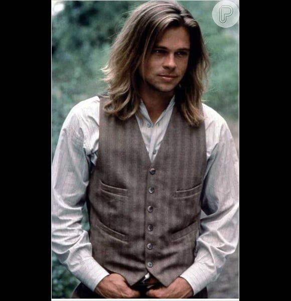 Foto: Brad Pitt usou cabelos longos para filmar Lendas da paixão em 1994  - Purepeople