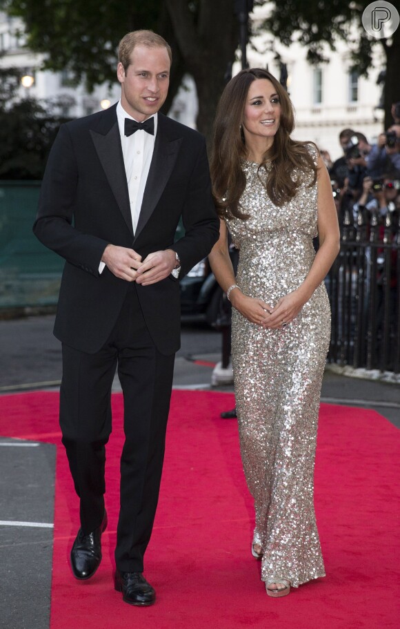 Kate Middleton e príncipe William em evento de gala nesta quinta-feira, dia 12 de setembro de 2013