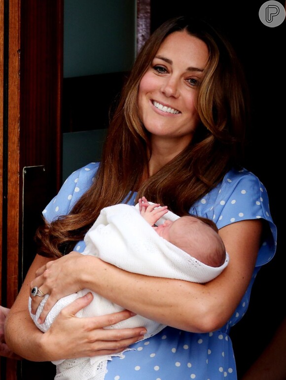 Kate Middleton deu à luz George Alexander Louis no dia 22 de julho de 2013
