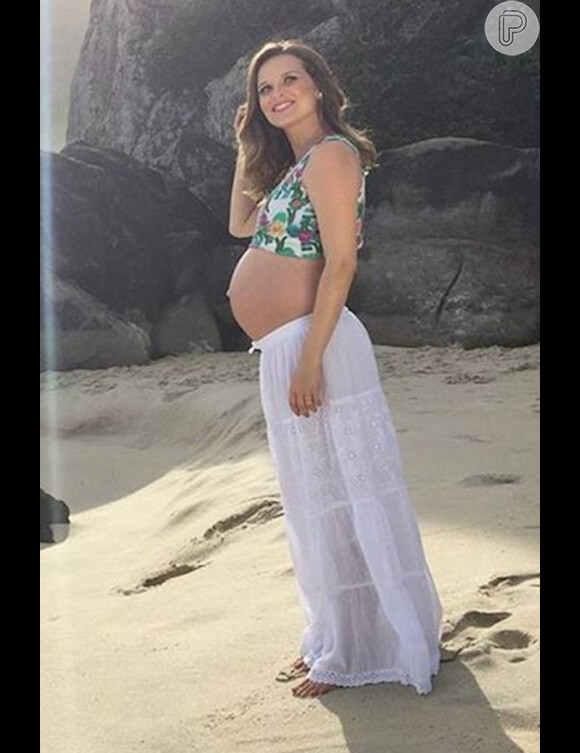 Fernanda Rodrigues deu à luz Bento, seu segundo filho, nesta quinta-feira, 11 de fevereiro de 2016