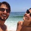 Giulia Costa e Brenno Leone já curtiram praia juntos no Rio
