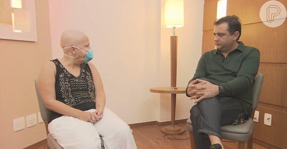Claudia Rodrigues deu uma entrevista ao apresentador Geraldo Luis para contar detalhes de seu tratamento