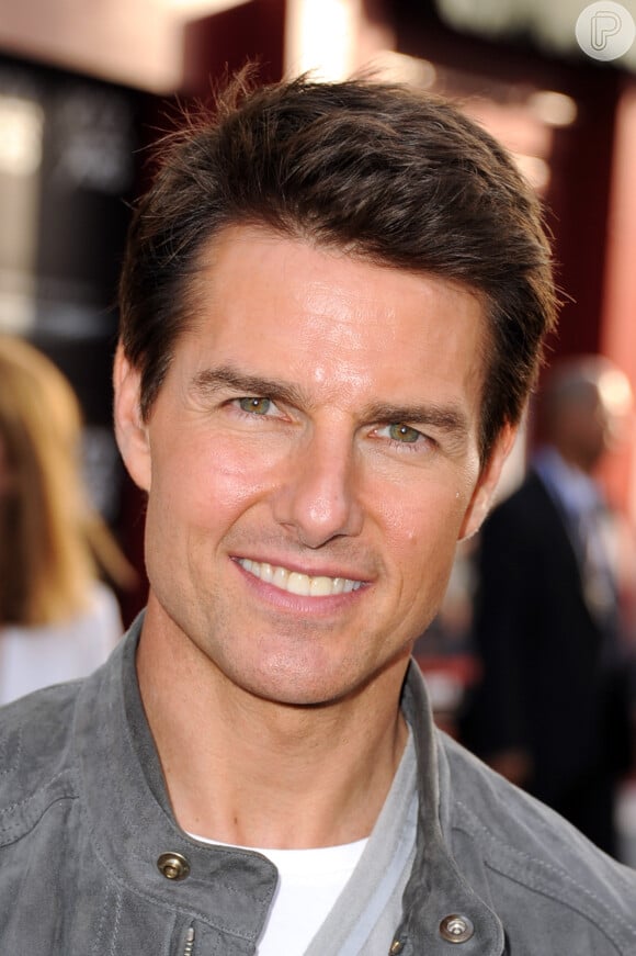 Tom Cruise em 2012 com o rosto mais fino