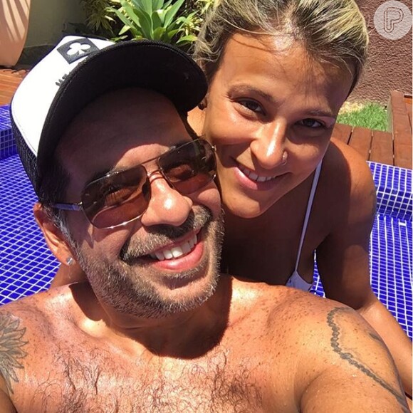 Leandro Hassum passou férias em Miami com a mulher Karine
