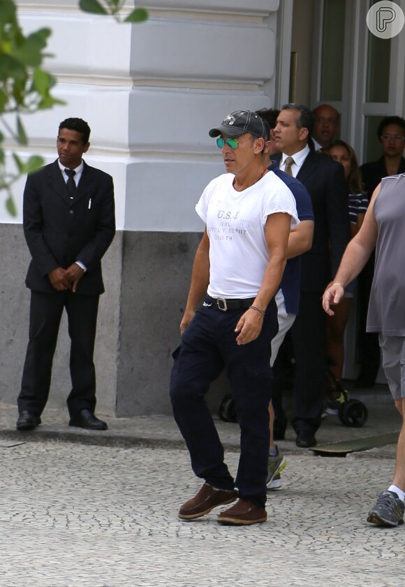 Bruce Springsteen está hospedado no hotel Copacabana Palace, no Rio de Janeiro