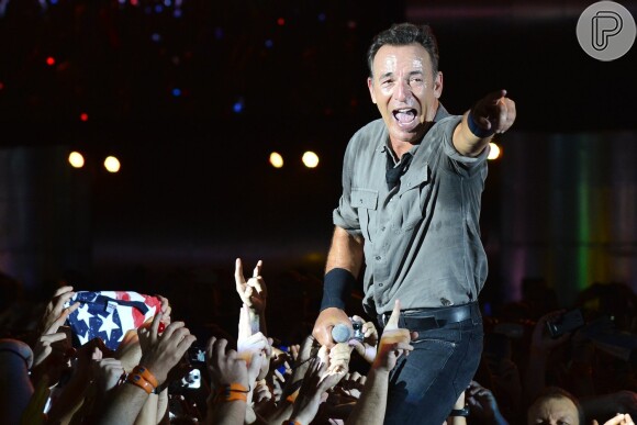 Brunce Springsteen foi a última atração do Palco Mundo, neste sábado (21)