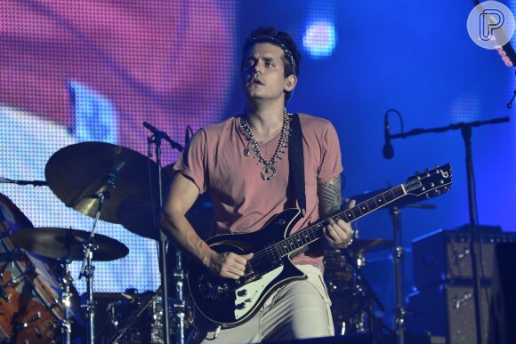 John Mayer se apresentou no Palco Mundo neste sábado (21)