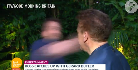 O ator deu um soco no jornalista Ross King durante uma entrevista ao 'Good Morning Britain'