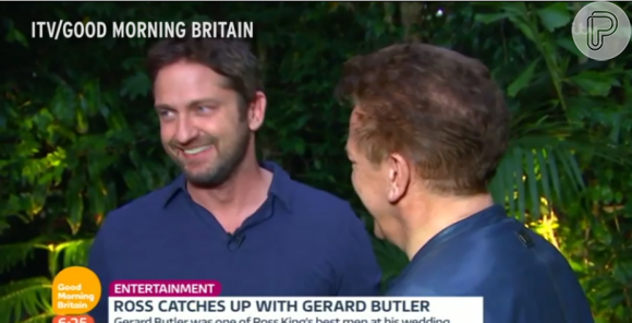 Gerard Butler e Ross King são amigos. Butler foi padrinho de casamento do jornalista
