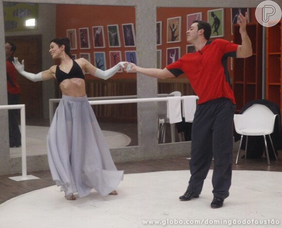 Dedicada, Carol Castro participou e venceu o quadro 'Dança dos Famosos', do programa 'Domingão do Faustão'