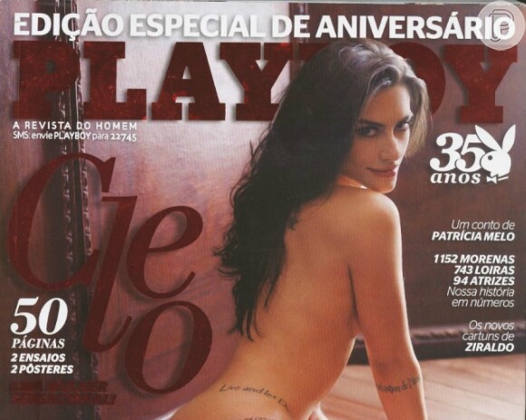 Cleo Pires estampou a capa da edição especial de 35 anos da revista 'Playboy'