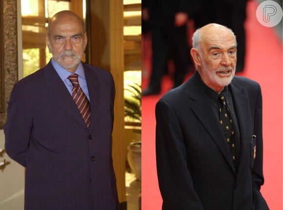 O ator veterano Lima Duarte é comparado com o ator britânico Sean Connery, conhecido pelo papel de James Bond. Você também achou os dois semelhantes?