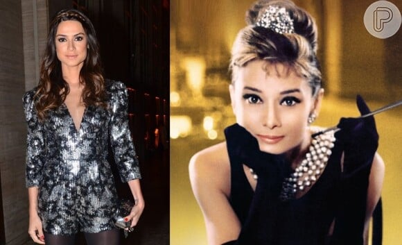 Thaila Ayala, mulher de Paulinho Vilhena, é comparada com Audrey Hepburn, a atriz que protagonizou 'Bonequinha de Luxo'