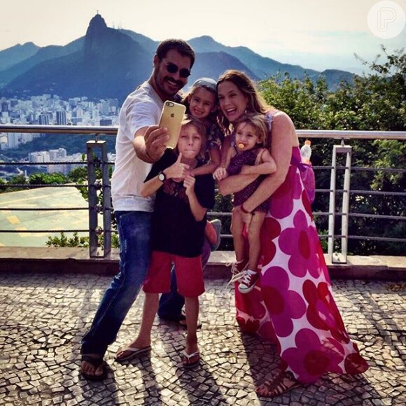 Thiago Lacerda e Vanessa Lóes são pais de Gael, de 8 anos, Cora, de 6, e de Pilar, de 1 ano e 11 meses