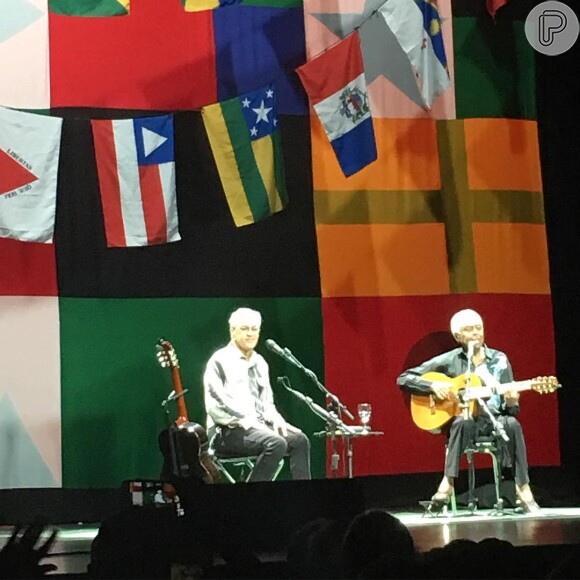 Caetano Veloso e Gilberto Gil se apresentam em Los Angeles, nos EUA, no projeto 'Dois Amigos, Um Século de Música', neste domingo, 10 de abril de 2016