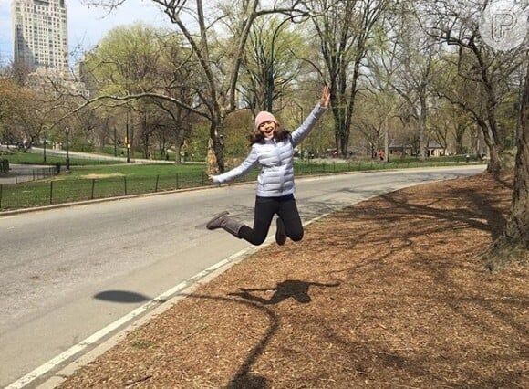 Maisa Silva está curtindo passeios por Nova York, nos Estados Unidos