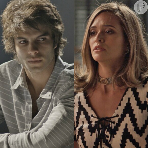 Cassandra (Juliana Paiva) investiga Sofia (Priscila Steinman) e Fabinho (Daniel Blanco) termina o namoro com ela quando descobre, na novela 'Totalmente Demais', a partir de 18 de abril de 2016