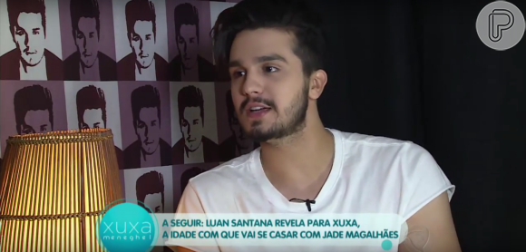 Luan Santana foi entrevistado por Xuxa no 'Programa Xuxa Meneghel' desta segunda-feira, 11 de abril de 2016