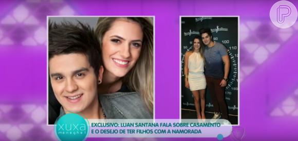 Em entrevista a Xuxa, Luan Santana falou do relacionamento com a estudante Jade Magalhães