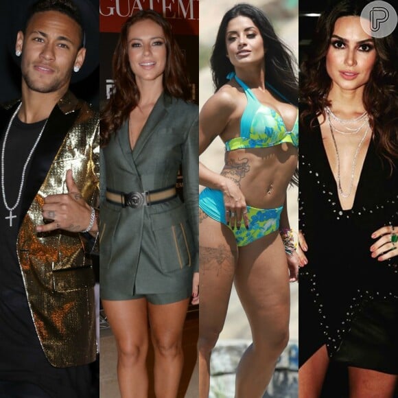 Neymar elege mulheres mais bonitas:Paolla Oliveira, Aline Riscado e Thaila Ayala