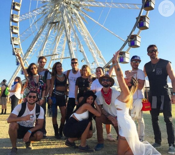 Yanna Lavigne e Bruno Gissoni foram clicados lado a lado durante o Festival Coachella reforçando a possibilidade de uma reconciliação