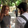Na novela 'Totalmente Demais', Jonatas (Felipe Simas) faz um pedido para Eliza (Marina Ruy Barbosa) após beijar a modelo: 'Só não pede para eu ir embora agora'
